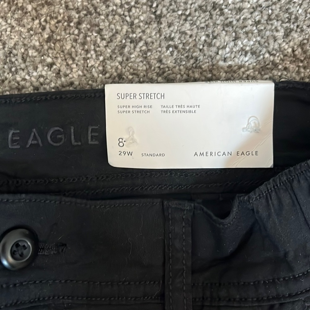 American Eagle Black Cargo Pants